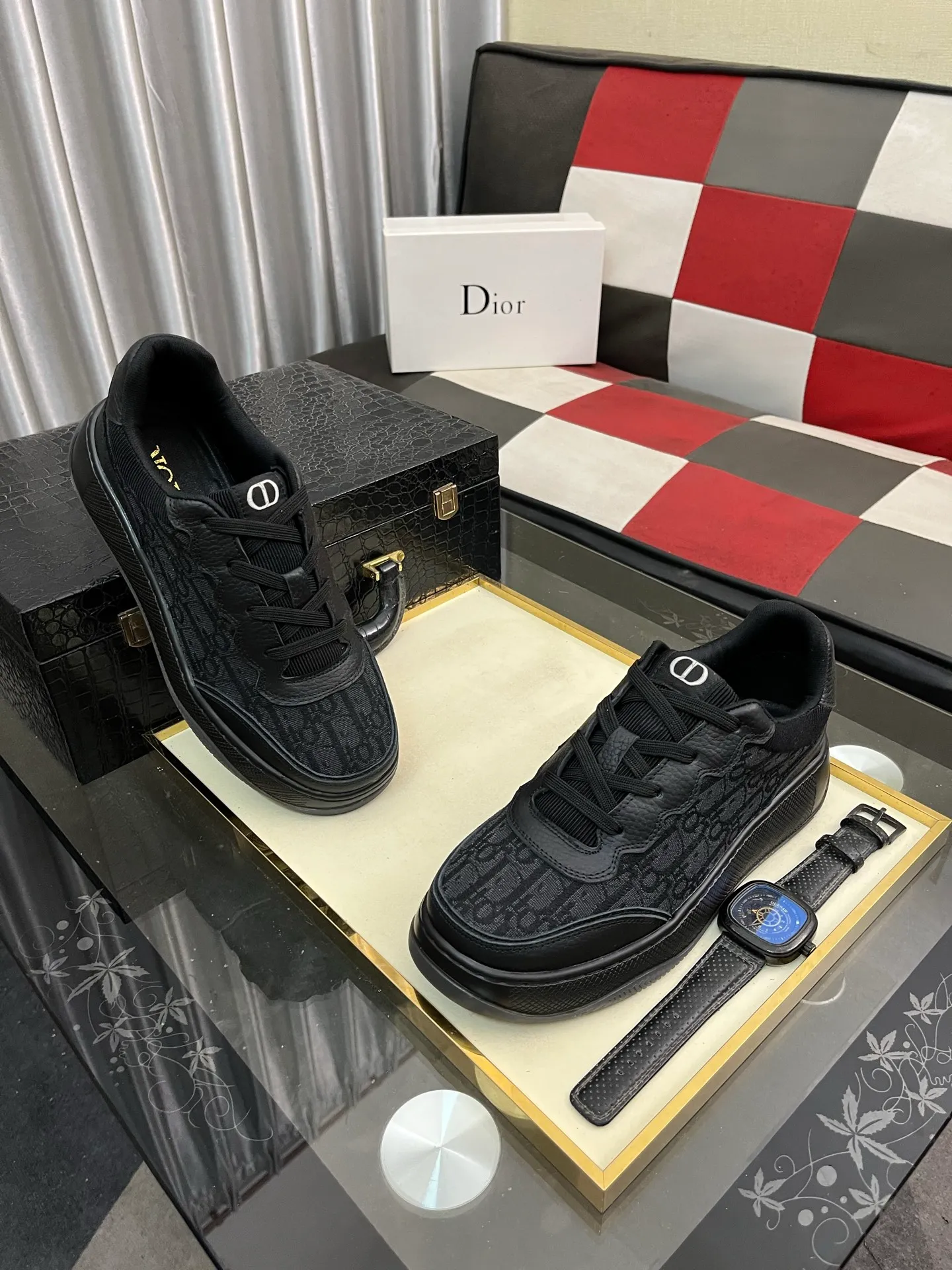 Men's Men's Shoes 💰440⌚️⌚️《DIOR*》The latest and most popular casual shoes, top brand [seduce] luxury~purchasing agent, top~quality. [Strong] The upper is made of imported breathable cowhide with material ➕ breathable sheepskin feet (•) and fine workmanship. Original stylish and stylish soft rubber wear-resistant outsole, light and comfortable on the foot, size: 38-444️⃣colors available